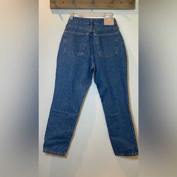 Everlane size 28 ankle The Curvy 90s cheeky straight Jean organic cotton - Picture 3 of 5